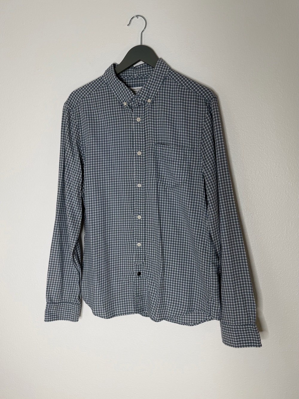 AllSaints All Saints Spitalfields button-down plaid shirt - men’s size L Large
